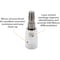 Dynamic Tools 1/4 Drive Torx Head Socket, Std Length Chrome, Torx Bit T9 D002309 - alternate 2